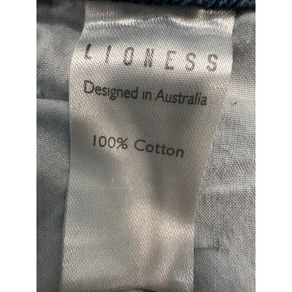 Lioness Wide Leg Seam Detail Medium Wash Blue Jeans Sz Small Australia 28x31 - Picture 12 of 12